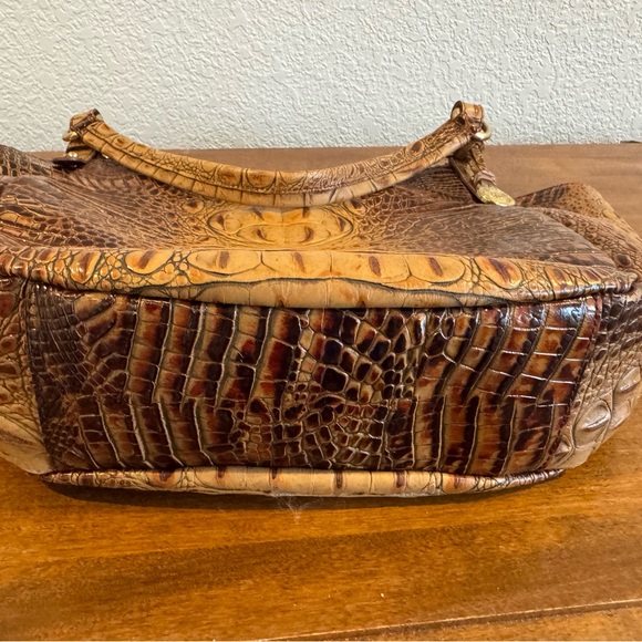 Brahmin Tan Crocodile-Embossed Shoulder Bag - Picture 3 of 3
